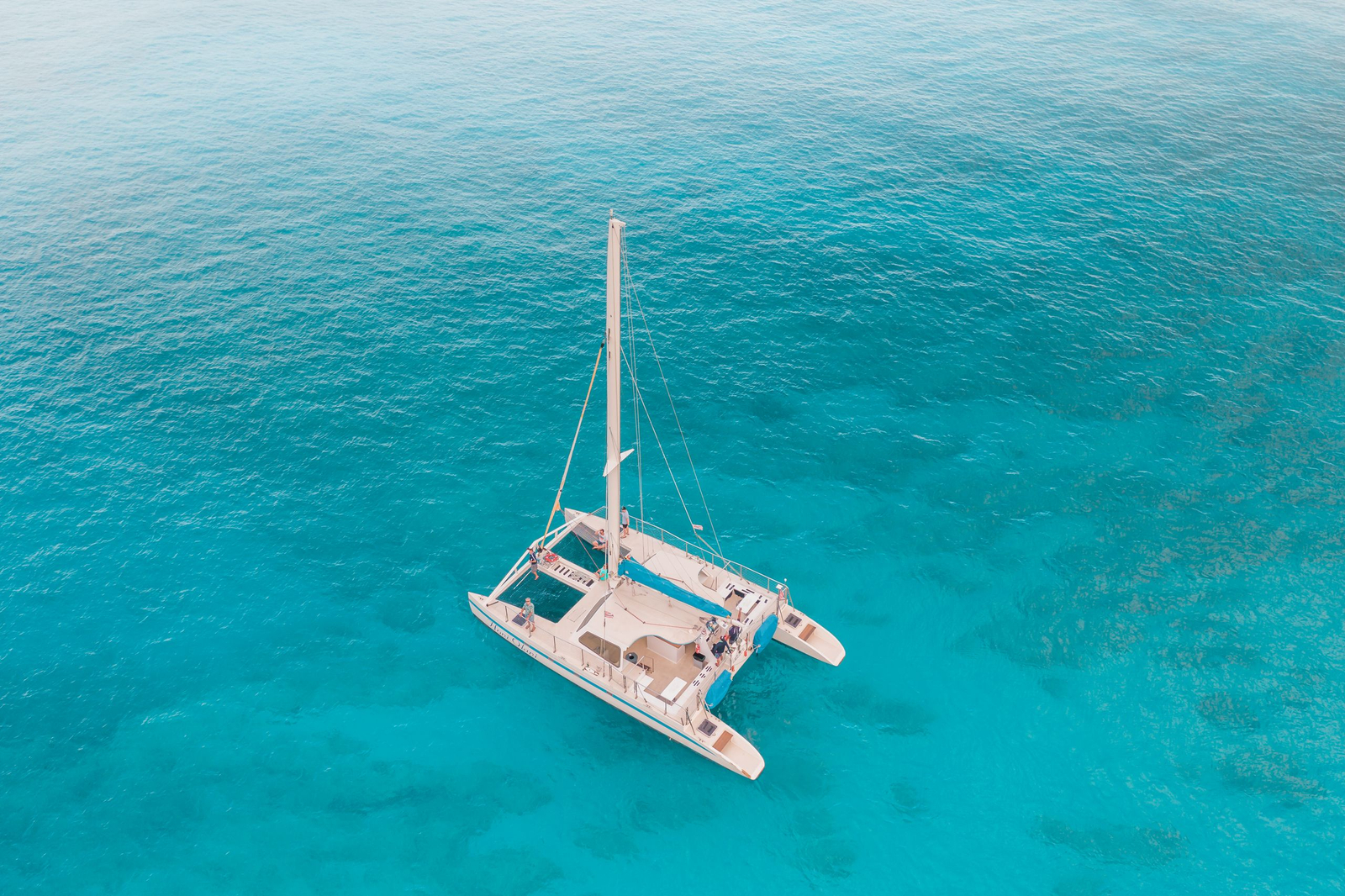 Caribbean blue water off Cancun