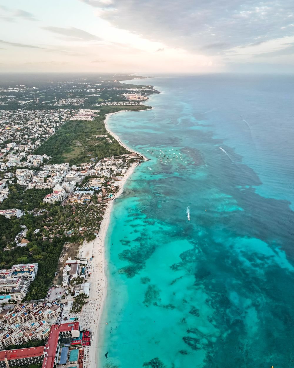 Caribbean water off Playa del Carmen