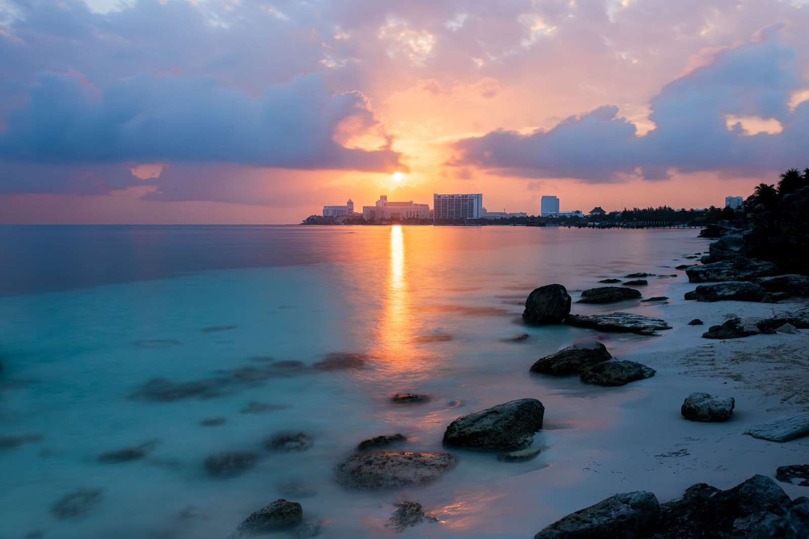 Reef shallows and palms